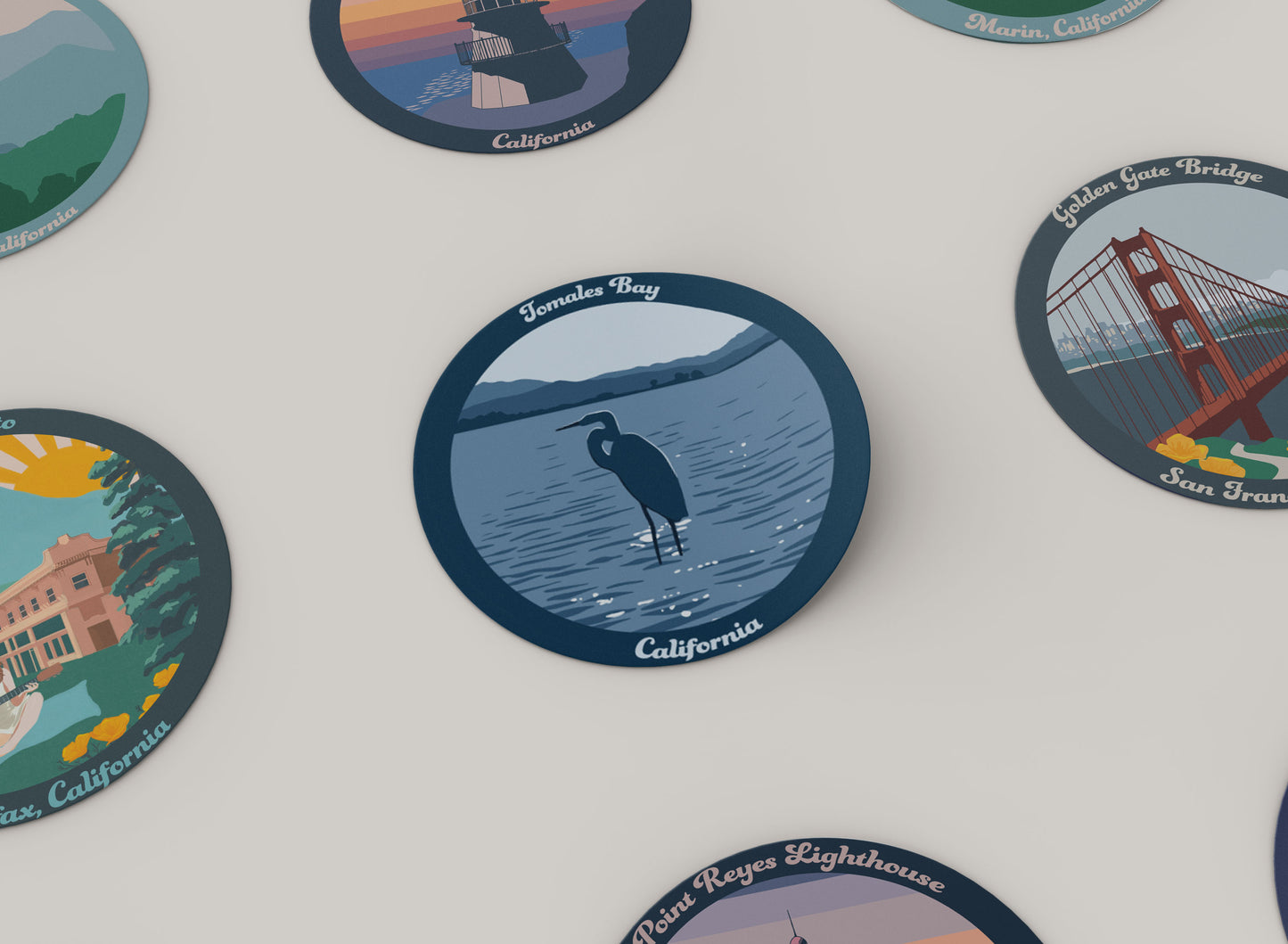 3" Round Vinyl Sticker - Tamales Bay