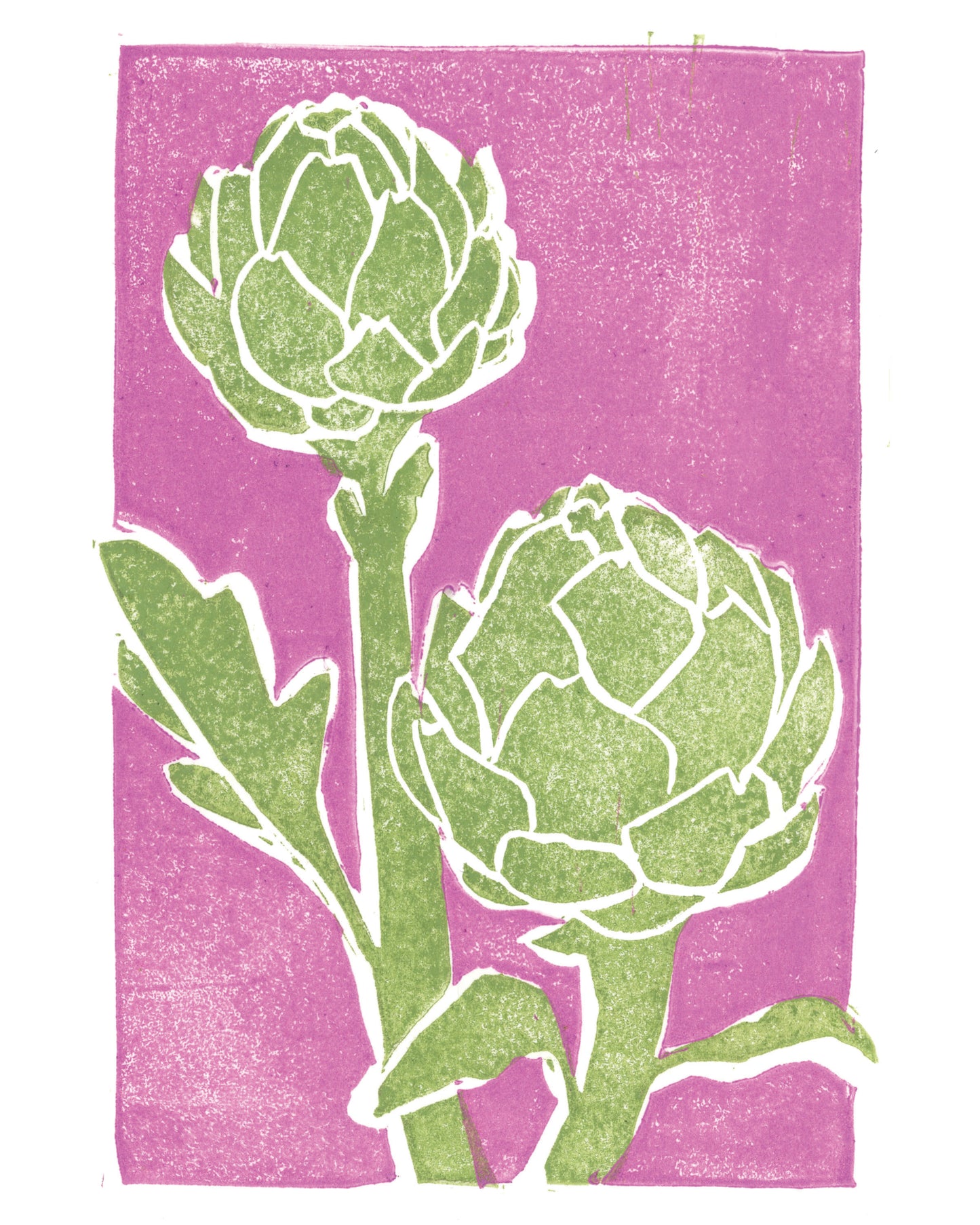 Artichoke Block Print
