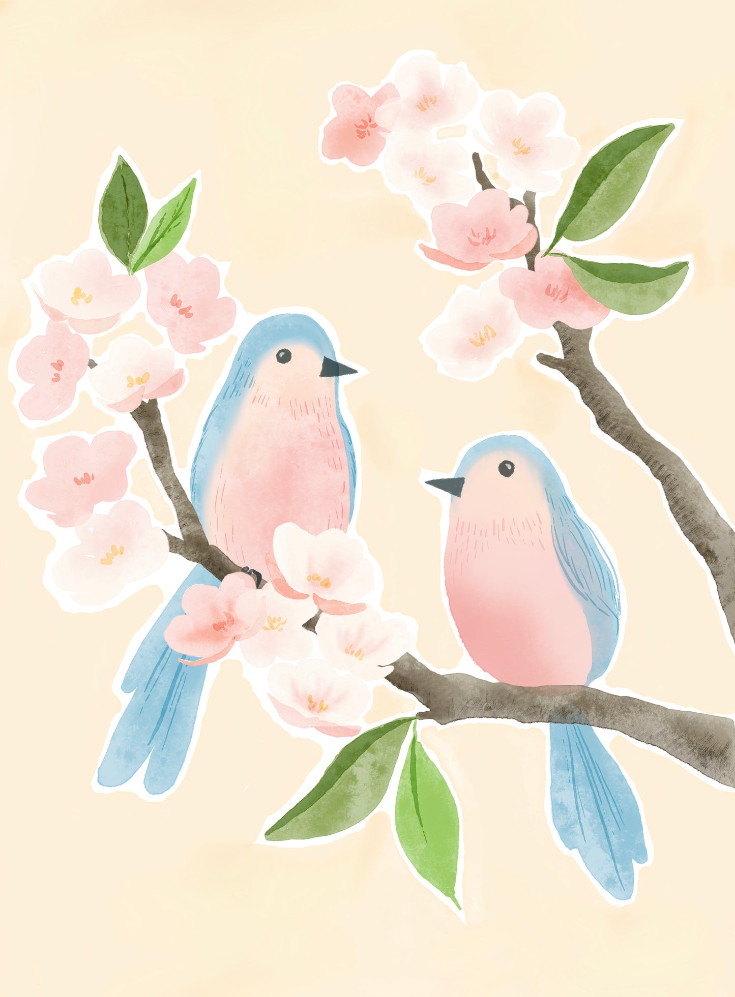 Giclée Art Print - Birds and Branches