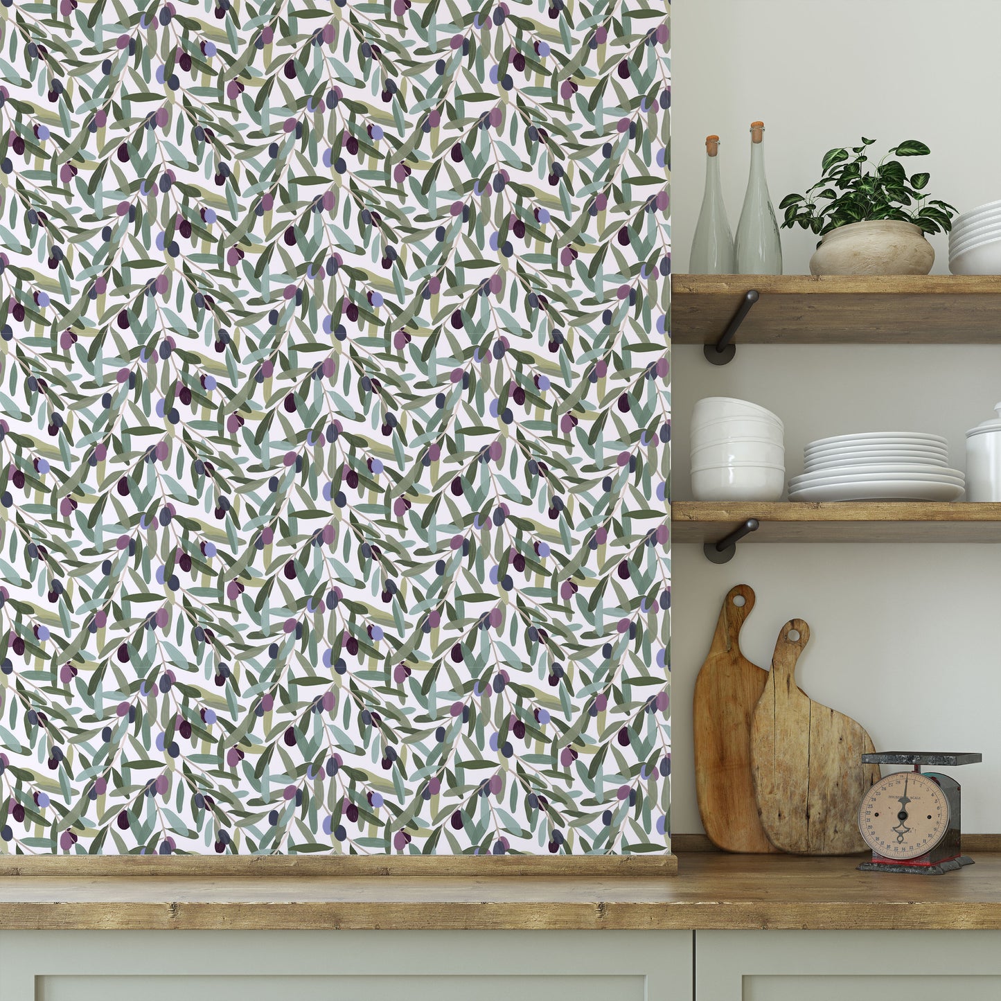Olive Grove Wallpaper