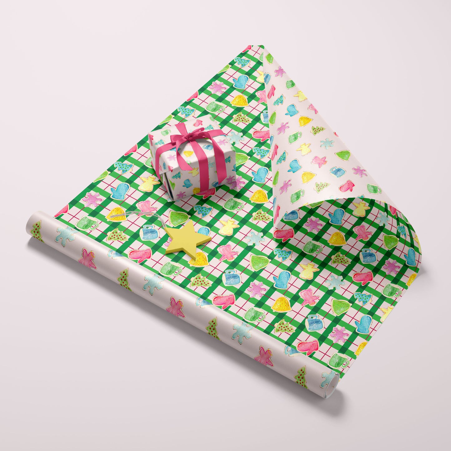 Double Sided Wrapping Paper Sheets - Holiday Baking