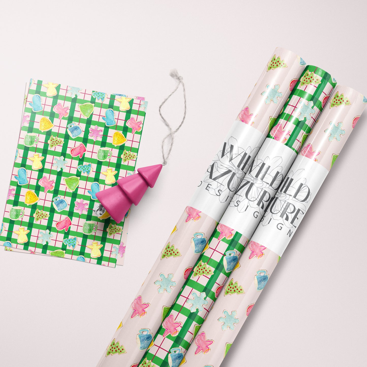 Double Sided Wrapping Paper Sheets - Holiday Baking