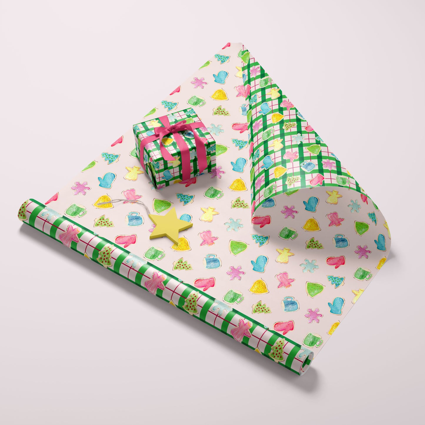 Double Sided Wrapping Paper Sheets - Holiday Baking