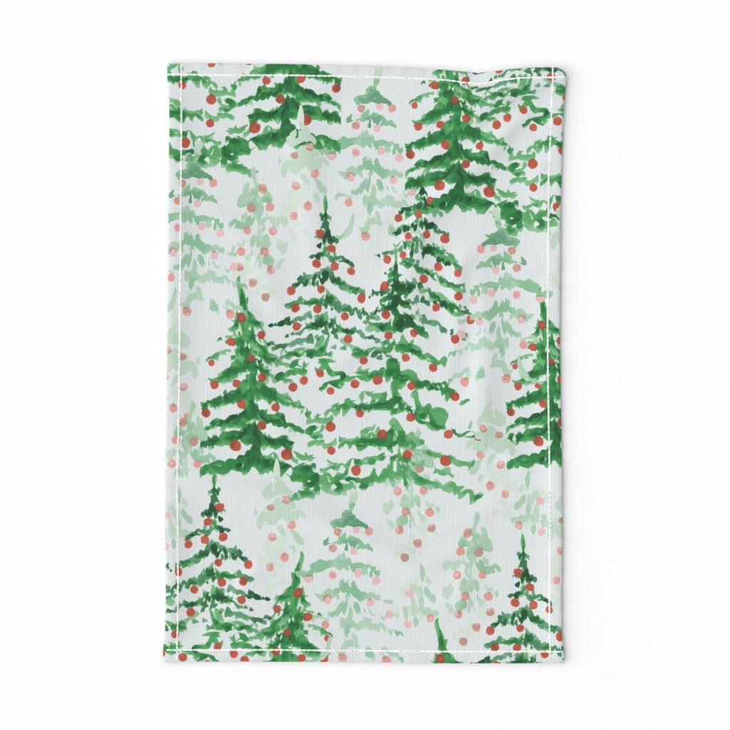 Dish Towel - Holiday Forrest