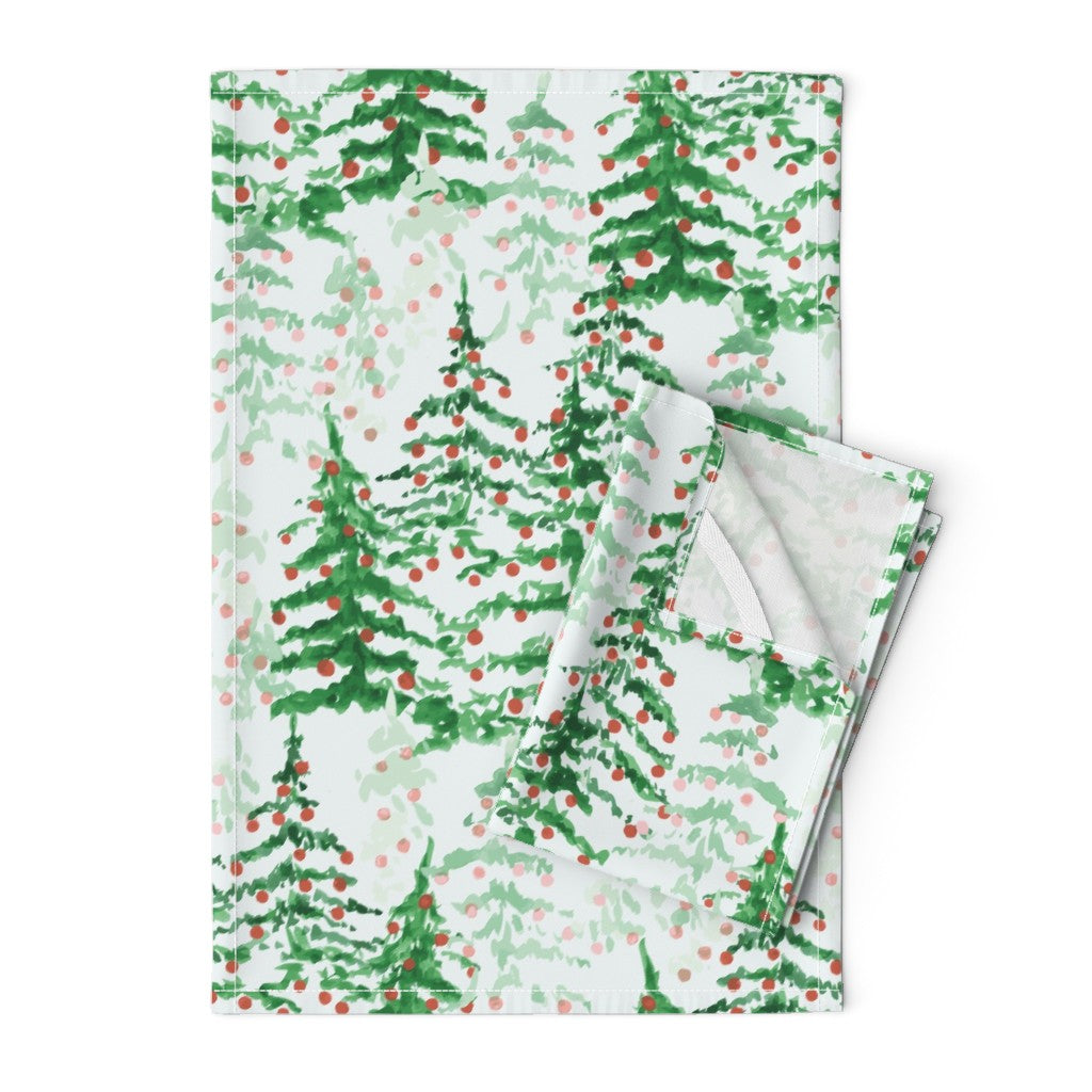 Dish Towel - Holiday Forrest
