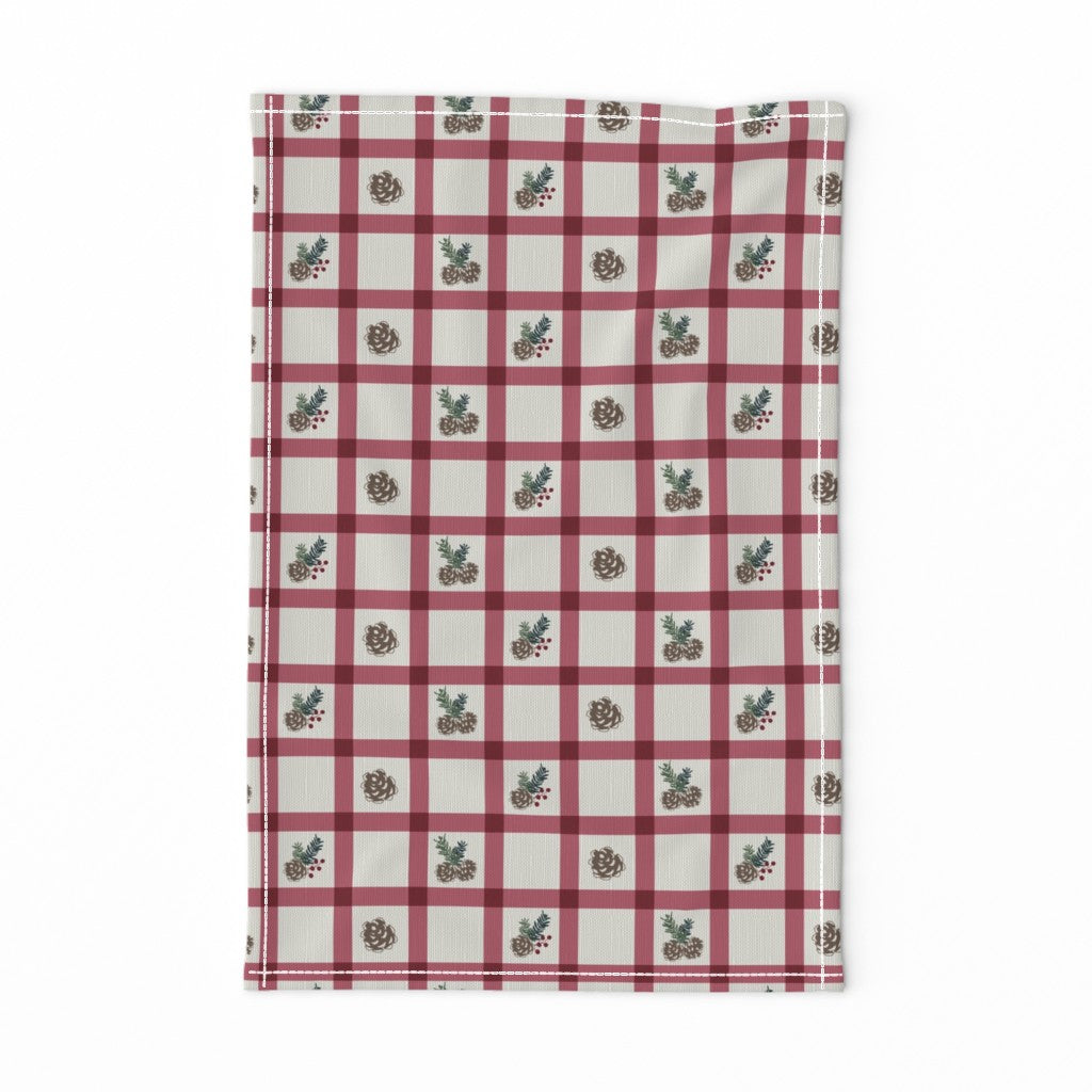 Dish Towel - Holiday Gingham