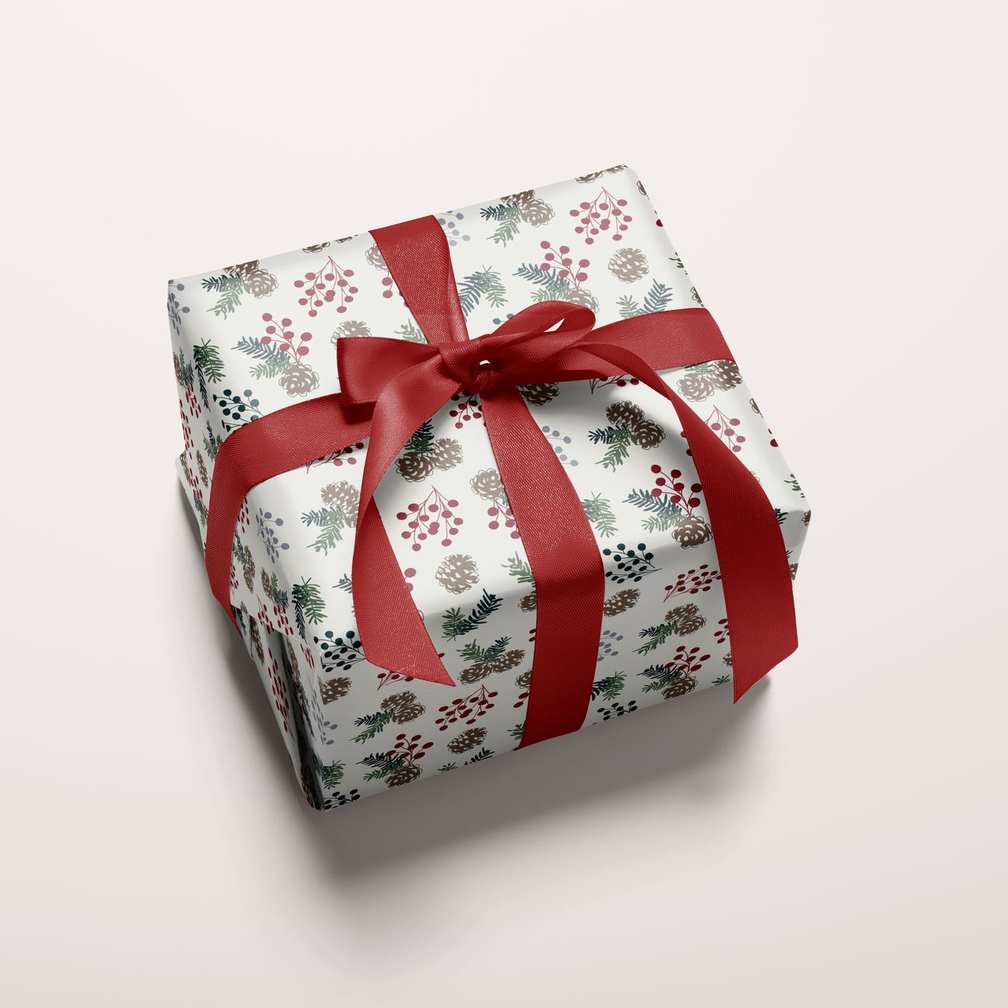 Double Sided Wrapping Paper Sheets - Mountain Cabin