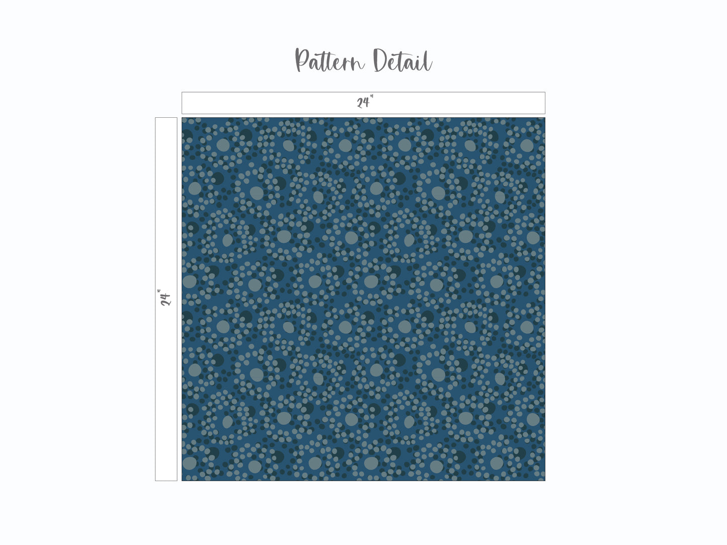 Circle of Dots Pattern in Teal Blue Pattern Detail