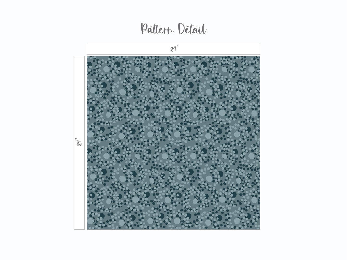 Circle of Dots Pattern in Sage Green Pattern Detail