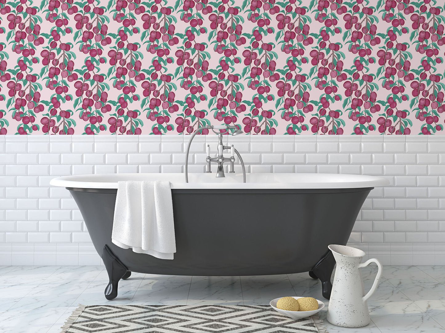 Wallpaper - Vintage Plum