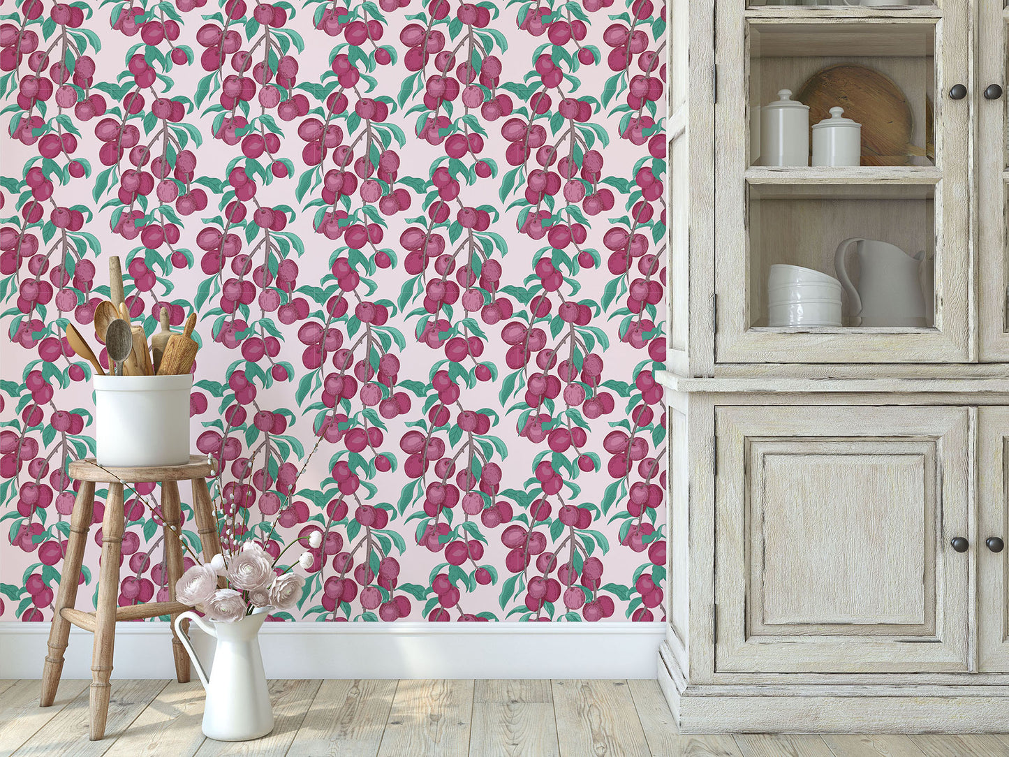 Wallpaper - Vintage Plum