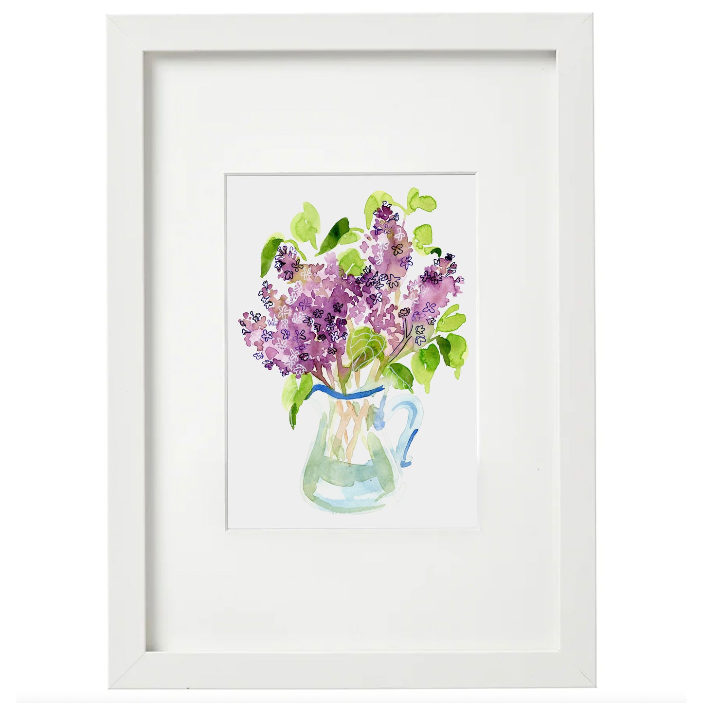 5x7 Framed Lilac Giclée Print