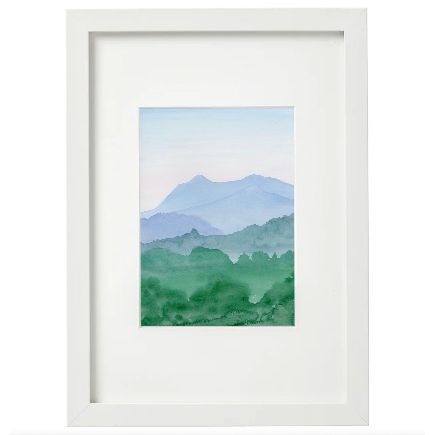 5x7 Framed Mt Tam Landscape Daytime Giclée Print