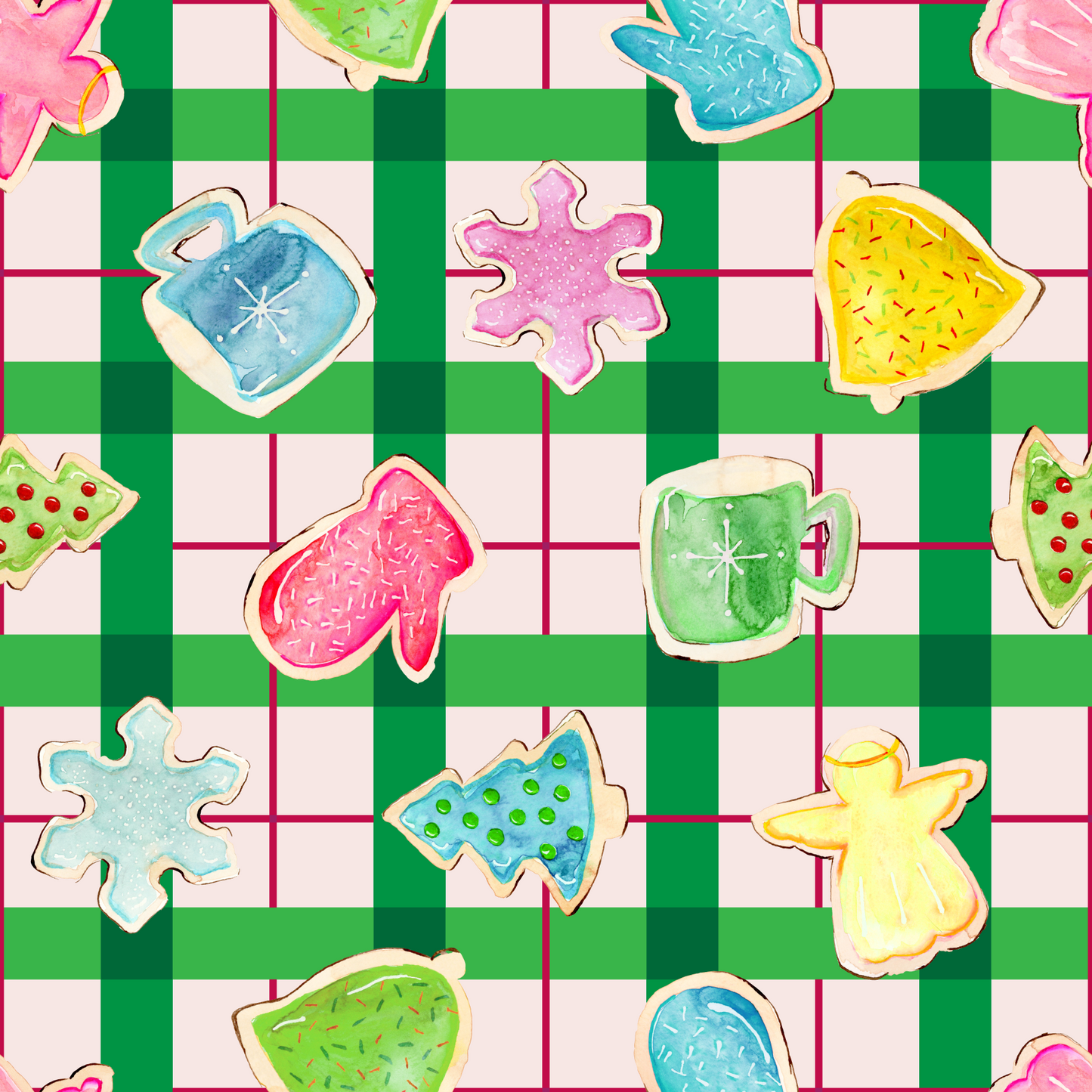 Double Sided Wrapping Paper Sheets - Holiday Baking
