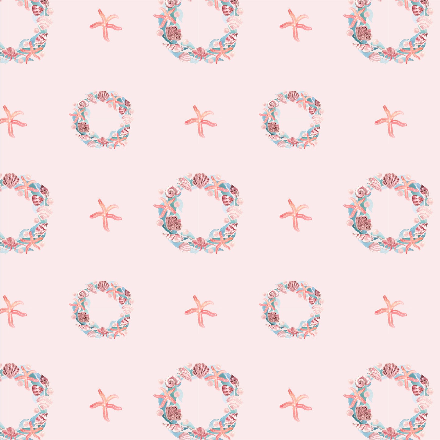 Double Sided Wrapping Paper Sheets - Coastal Holiday