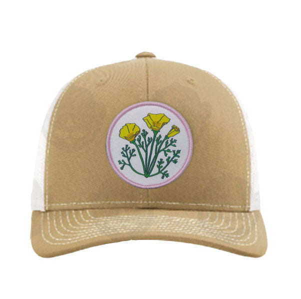 Trucker Patch Hat - California poppy