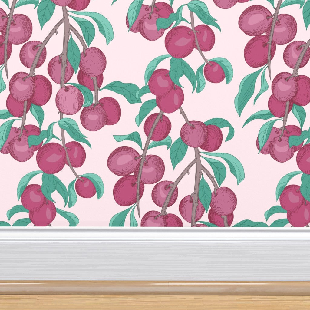 Wallpaper - Vintage Plum