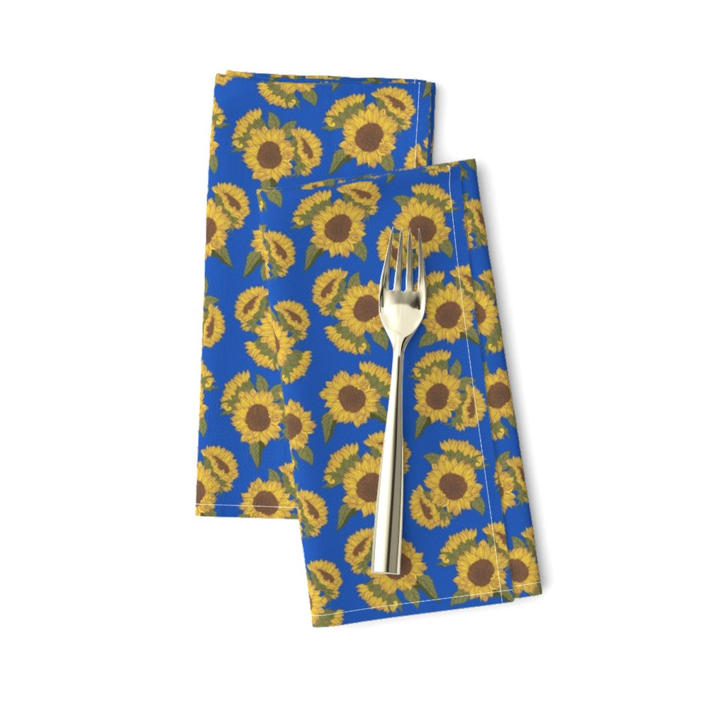 Cloth Napkins - Ditsy Sunflowers