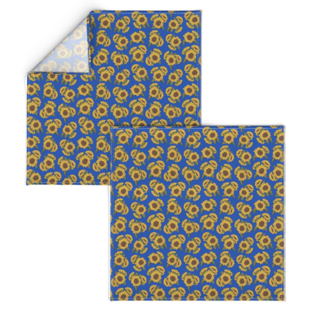Cloth Napkins - Ditsy Sunflowers