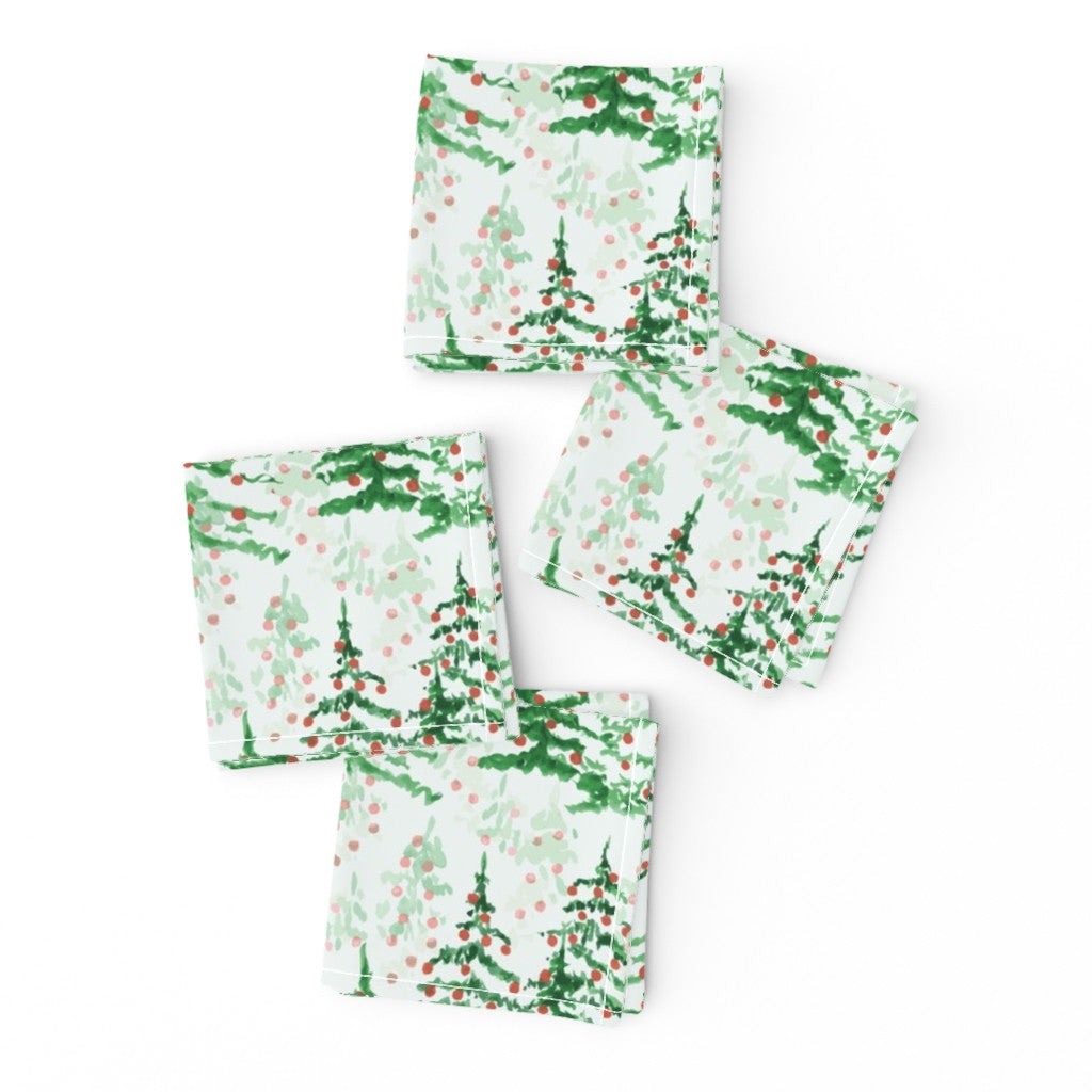 Cocktail Napkins - Holiday Forest