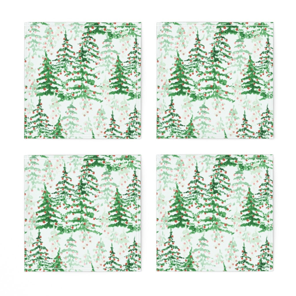 Cocktail Napkins - Holiday Forest