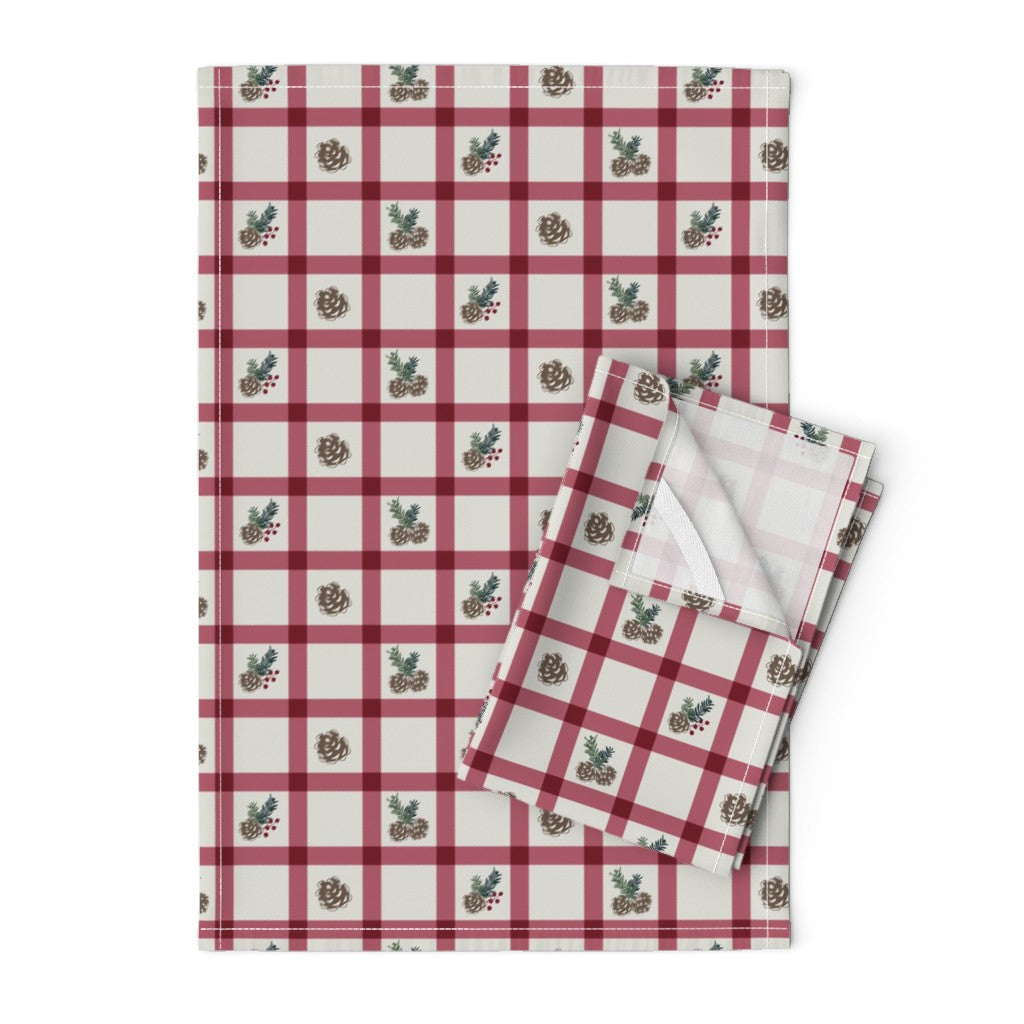 Dish Towel - Holiday Gingham