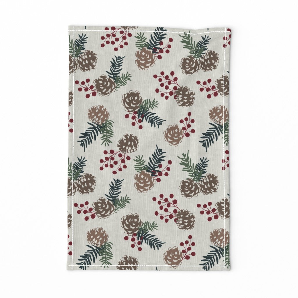 Dish Towel - Holiday Sprig