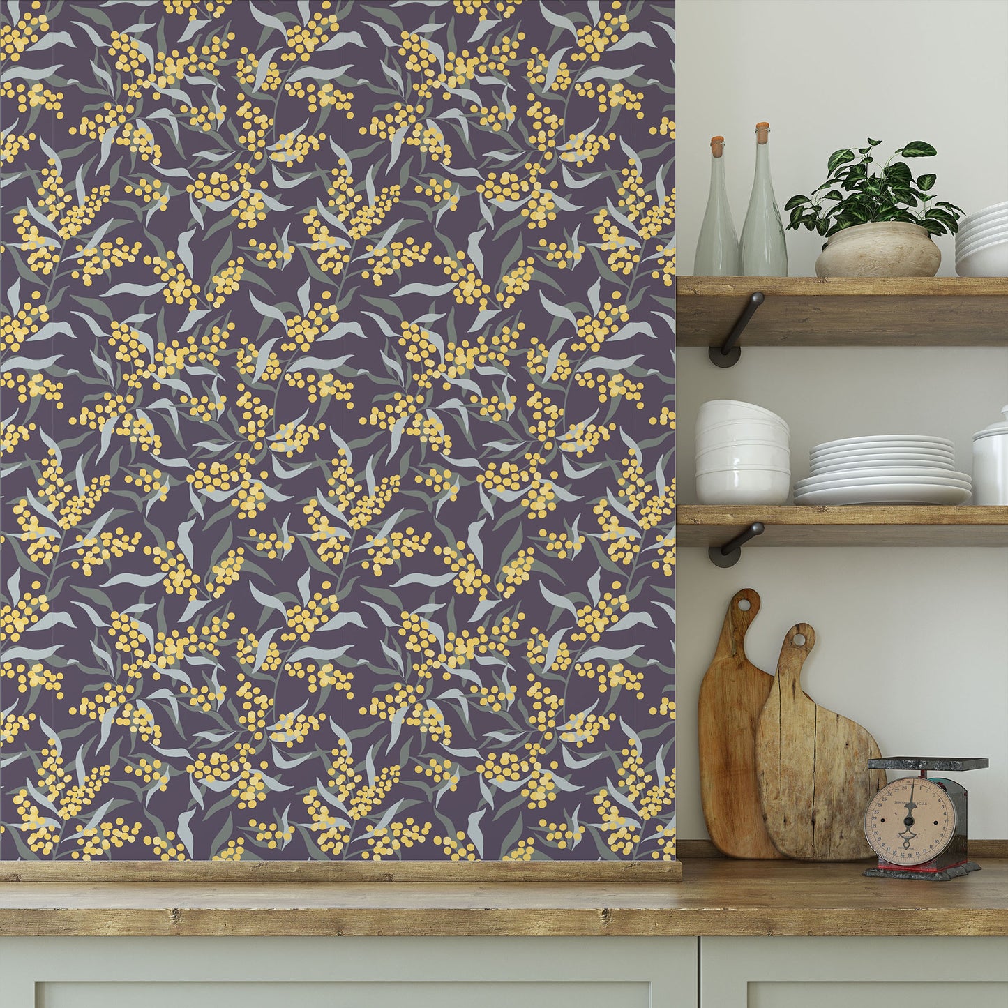 Wallpaper - Mimosa, Heather Purple