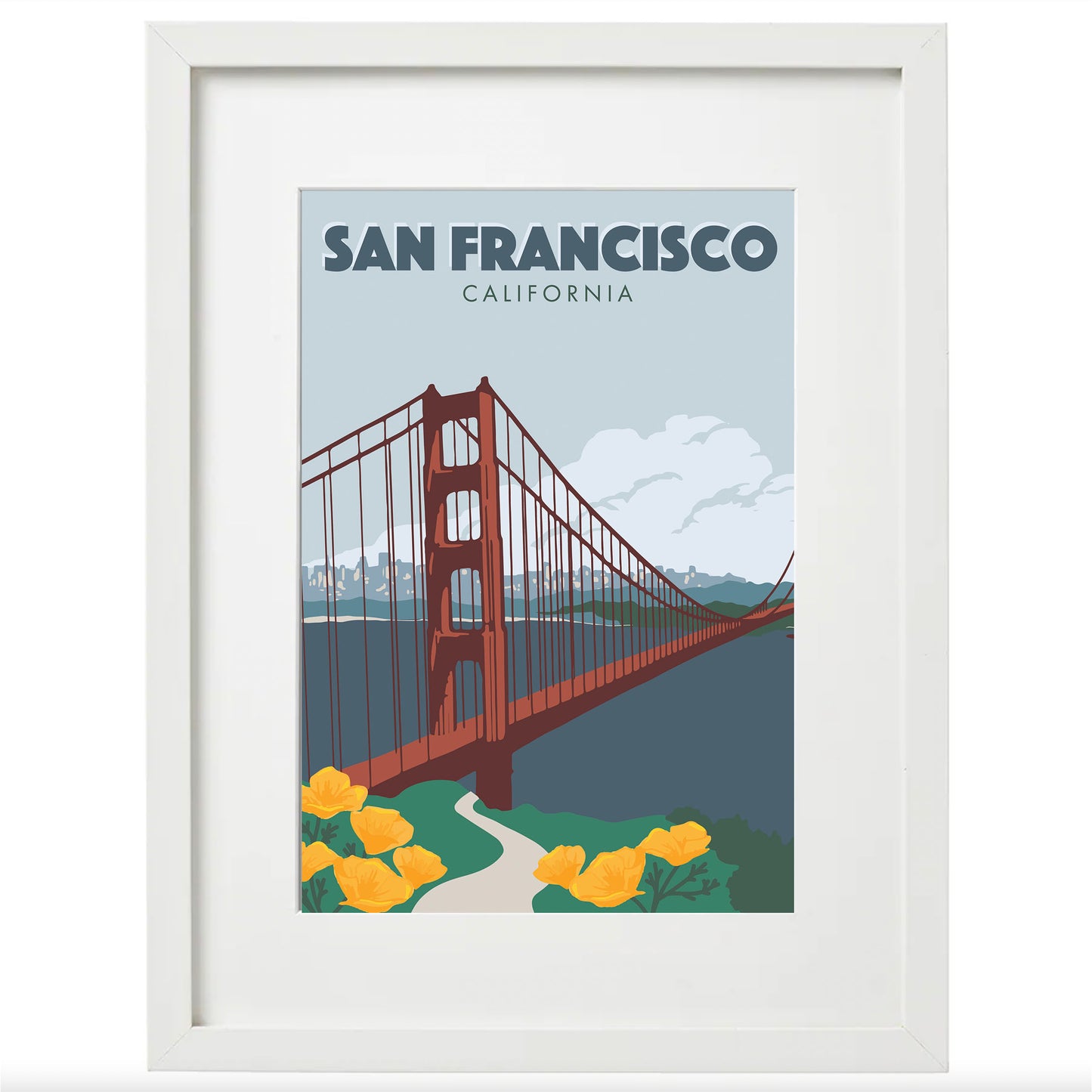 San Francisco Golden Gate Bridge Art Print