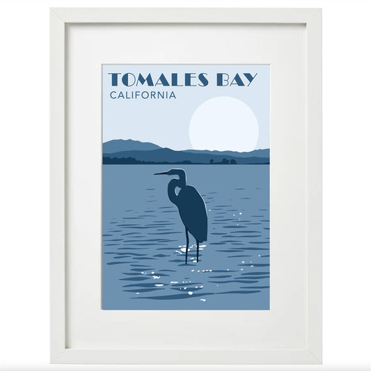 Tamales Bay Egret Art Print