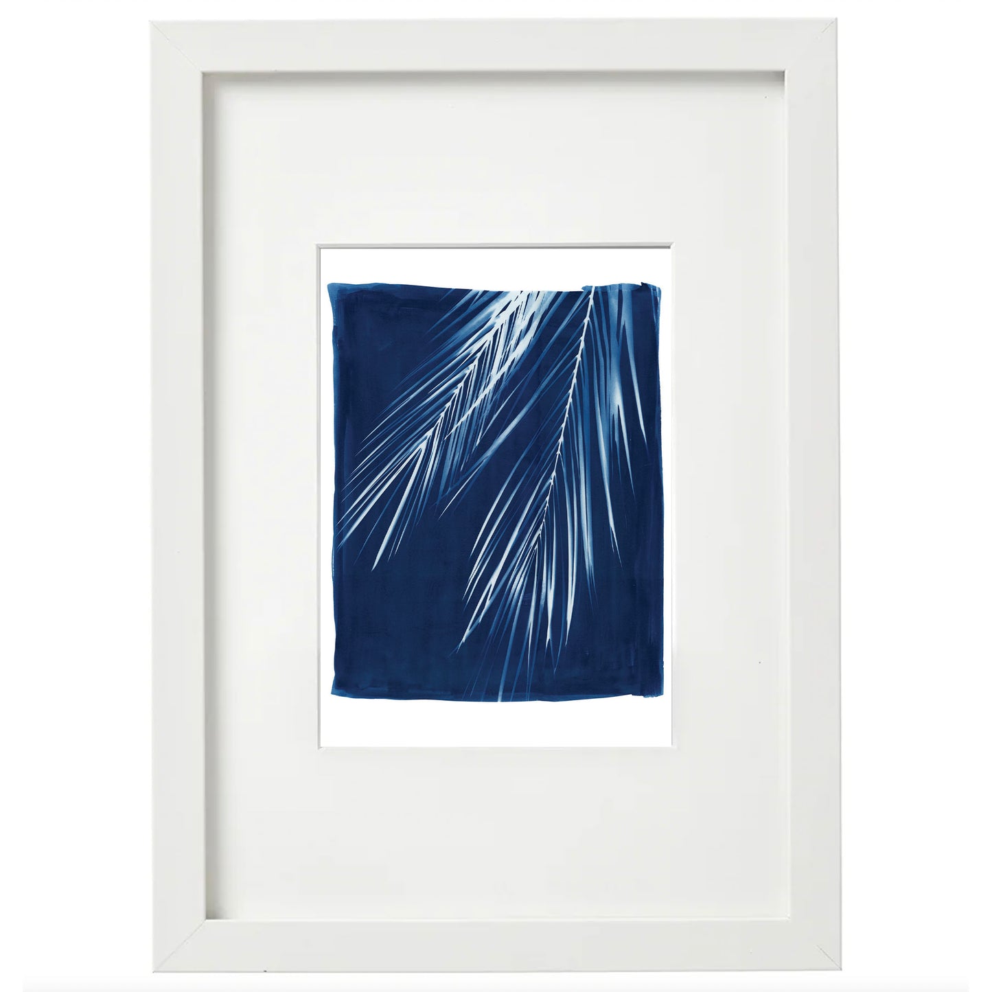 Cyanotype Botanical Art Print - Palm Branch