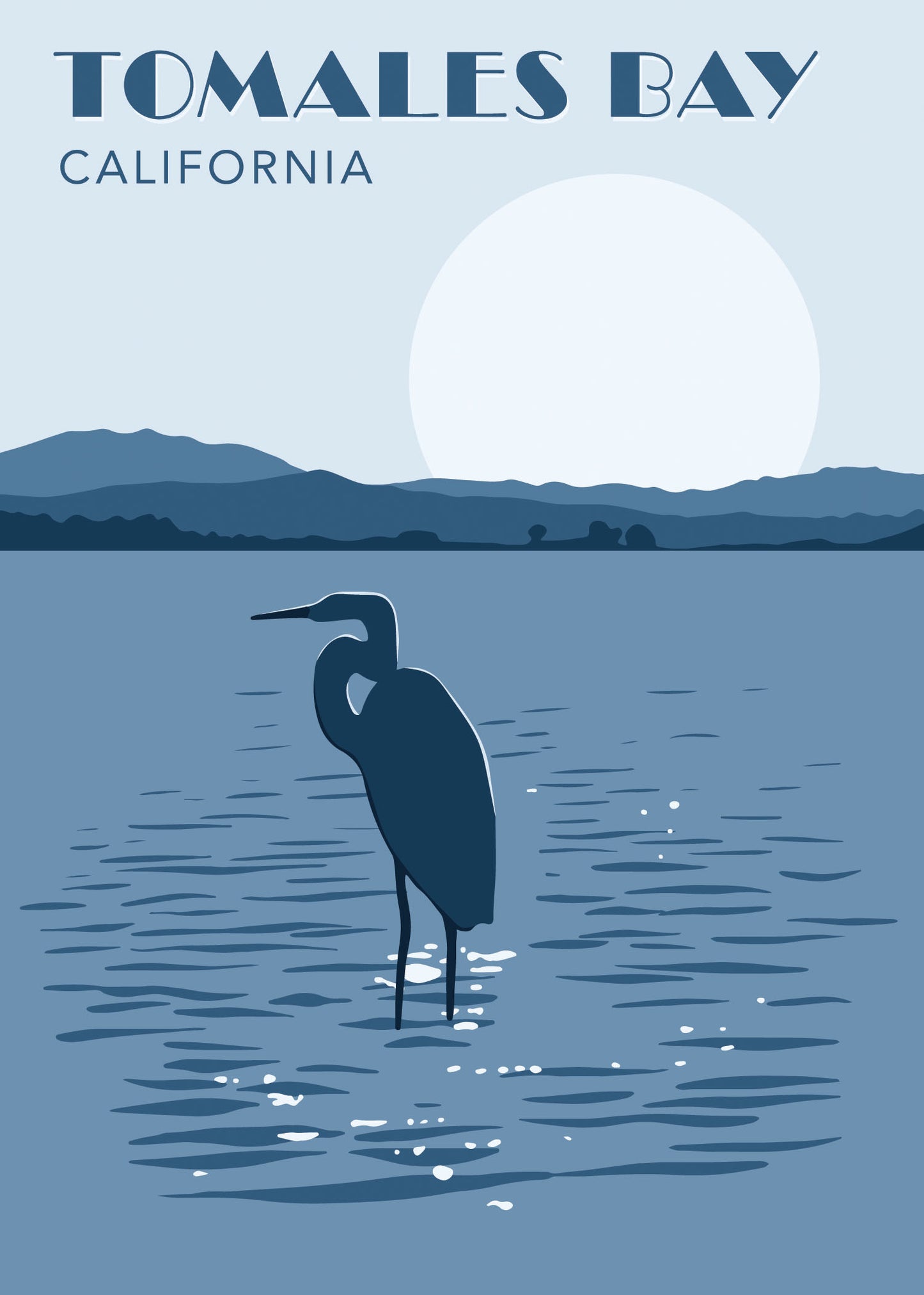 Tamales Bay Egret Art Print