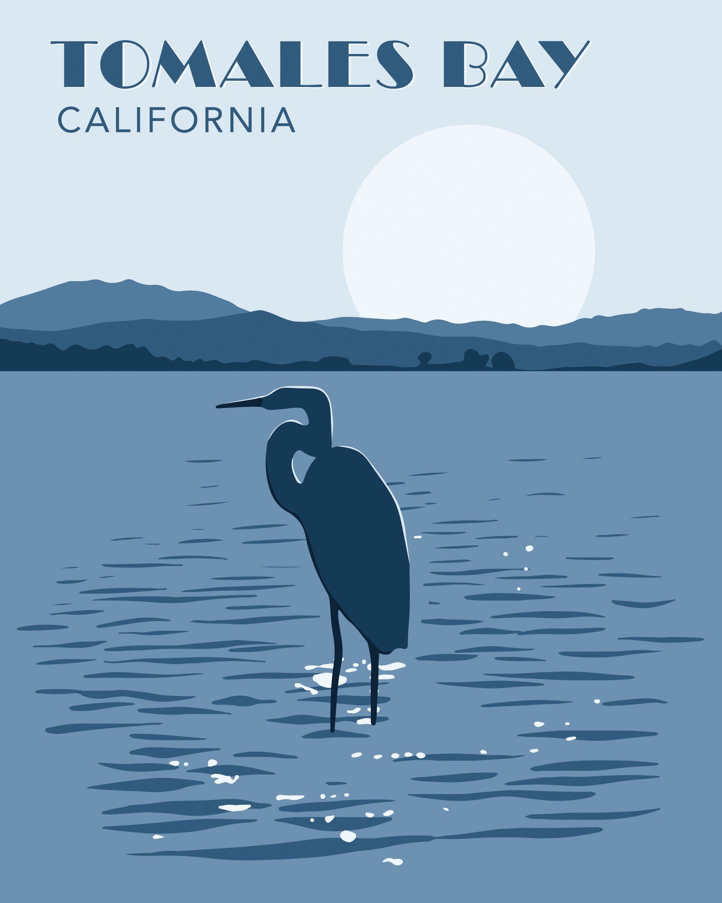 Tamales Bay Egret Art Print