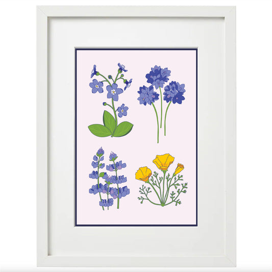 Giclée Art Print - California Wildflowers