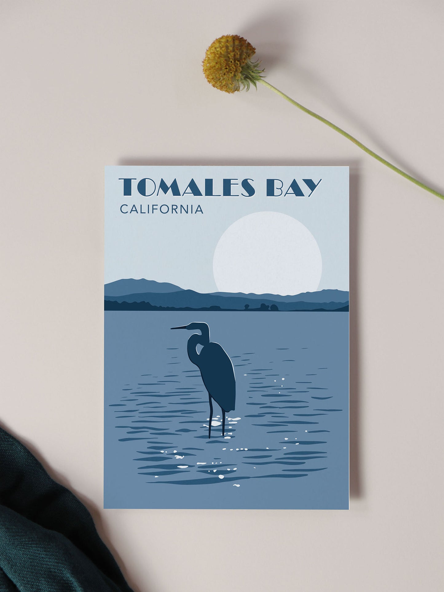 Greeting Card - Tamales Bay Vintage Travel Print