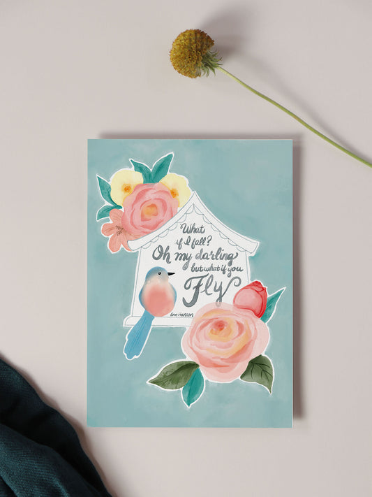 Greeting Card - What if You Fly?