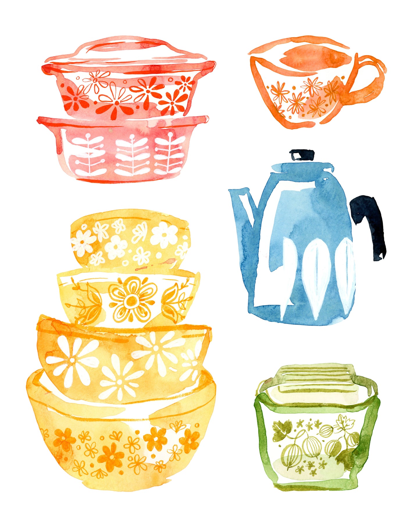 Vintage Pyrex Giclée Print