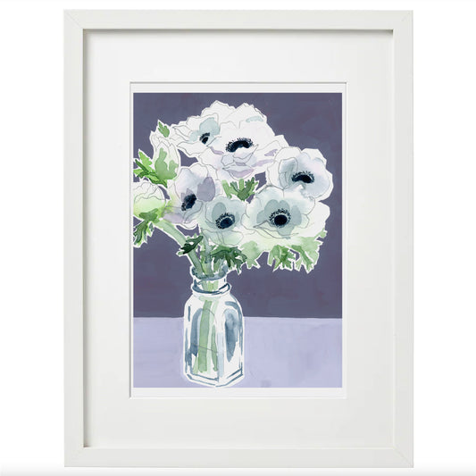 8x10 Framed Anemone Giclée Print