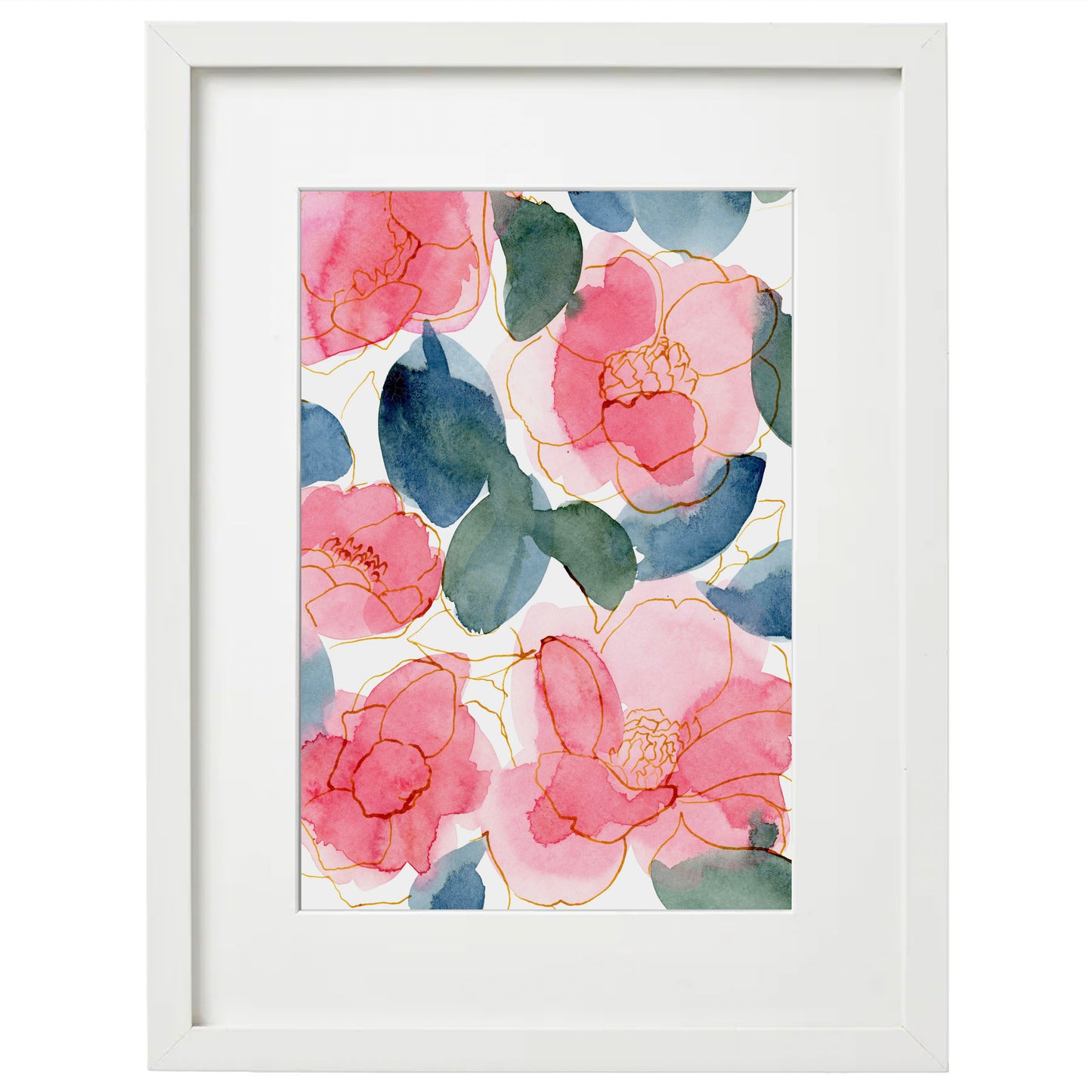 8x10 Framed Camillia Giclée Print