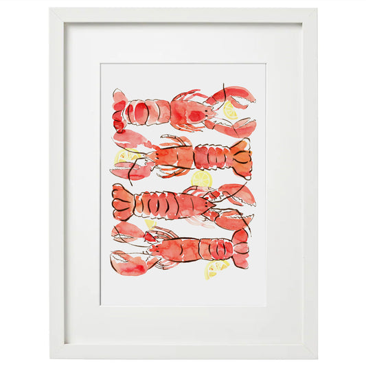 8x10 Framed Lobster Giclée Print