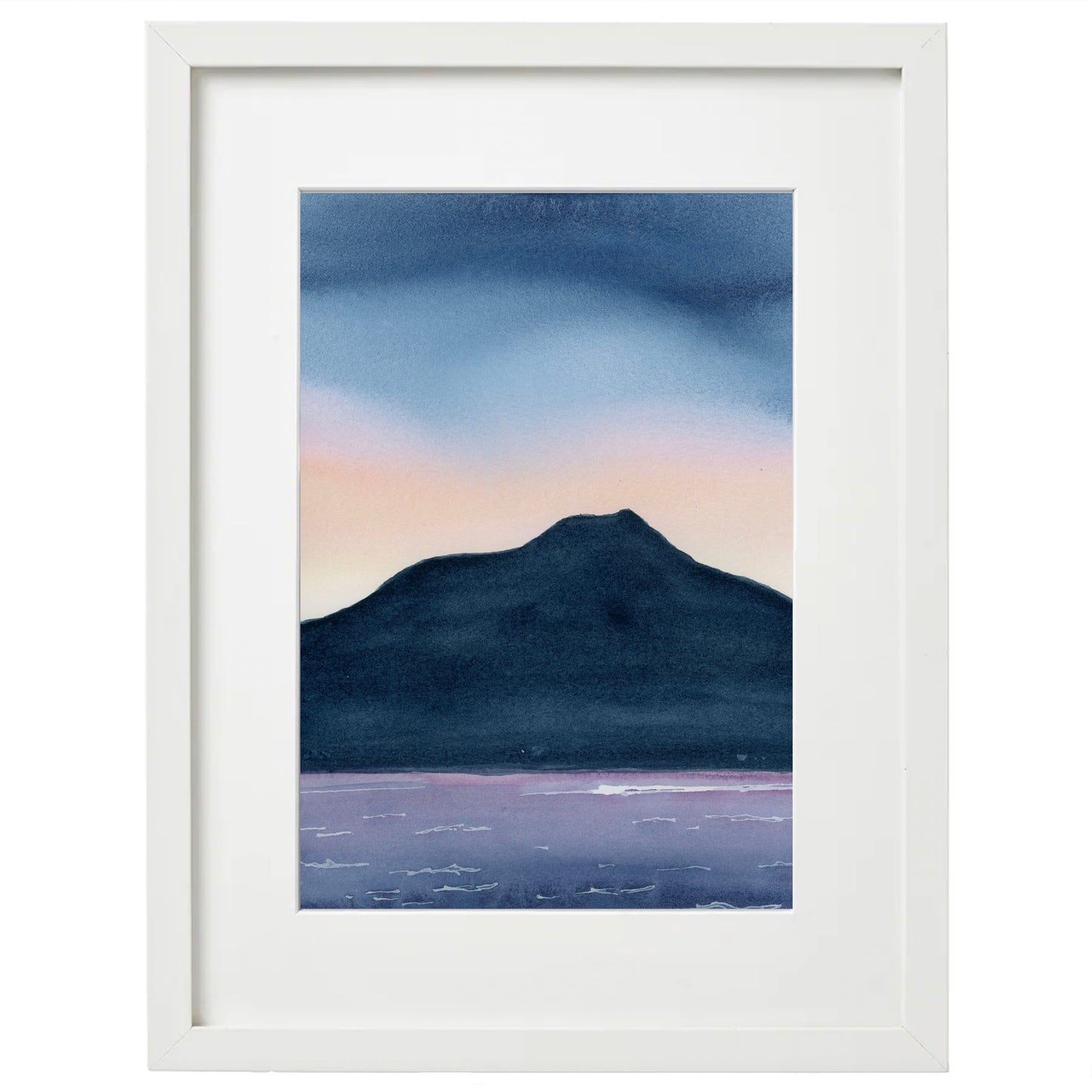 8x10 Framed Mt Tam Landscape Giclée Print