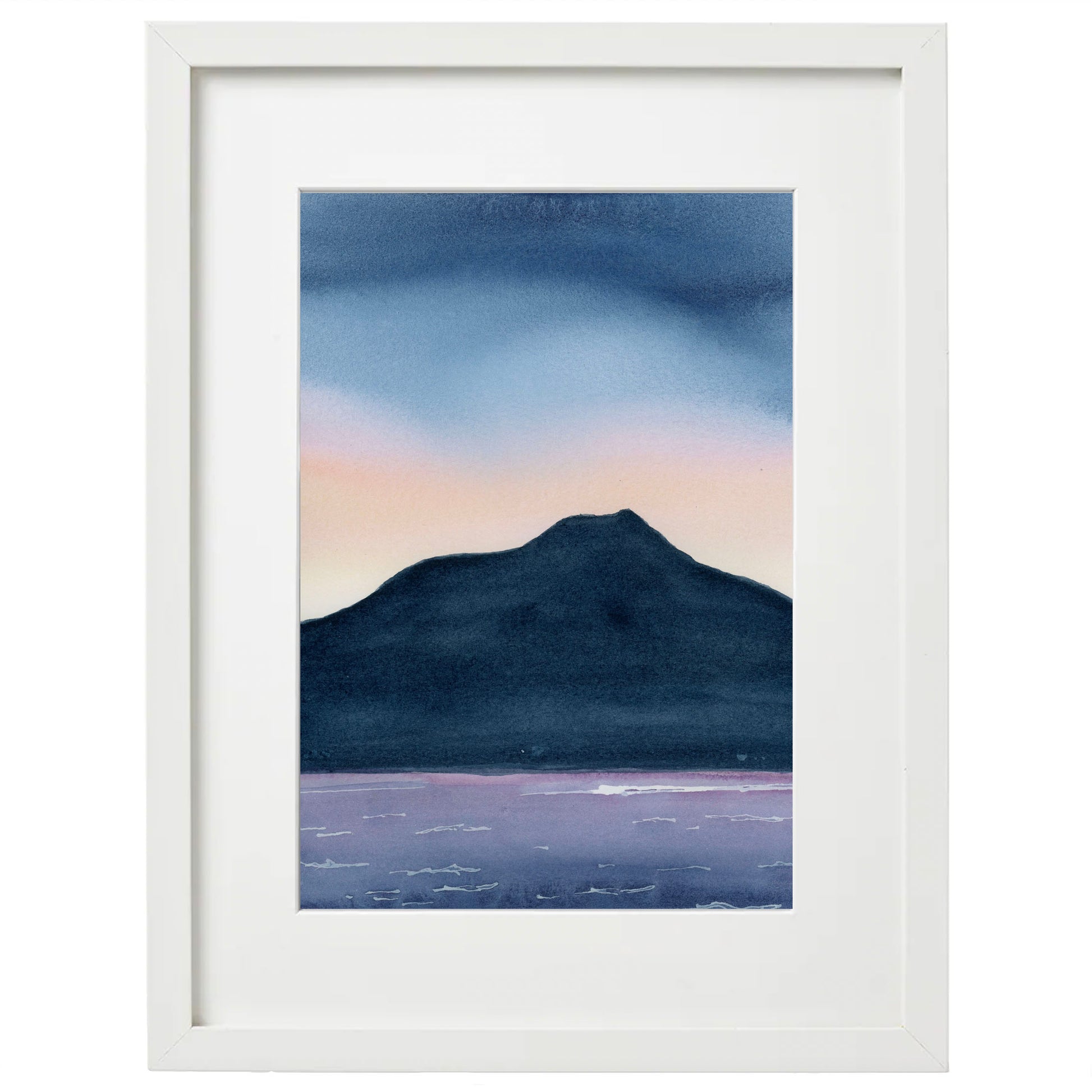 8x10 Framed Mt Tam Landscape Giclée Print