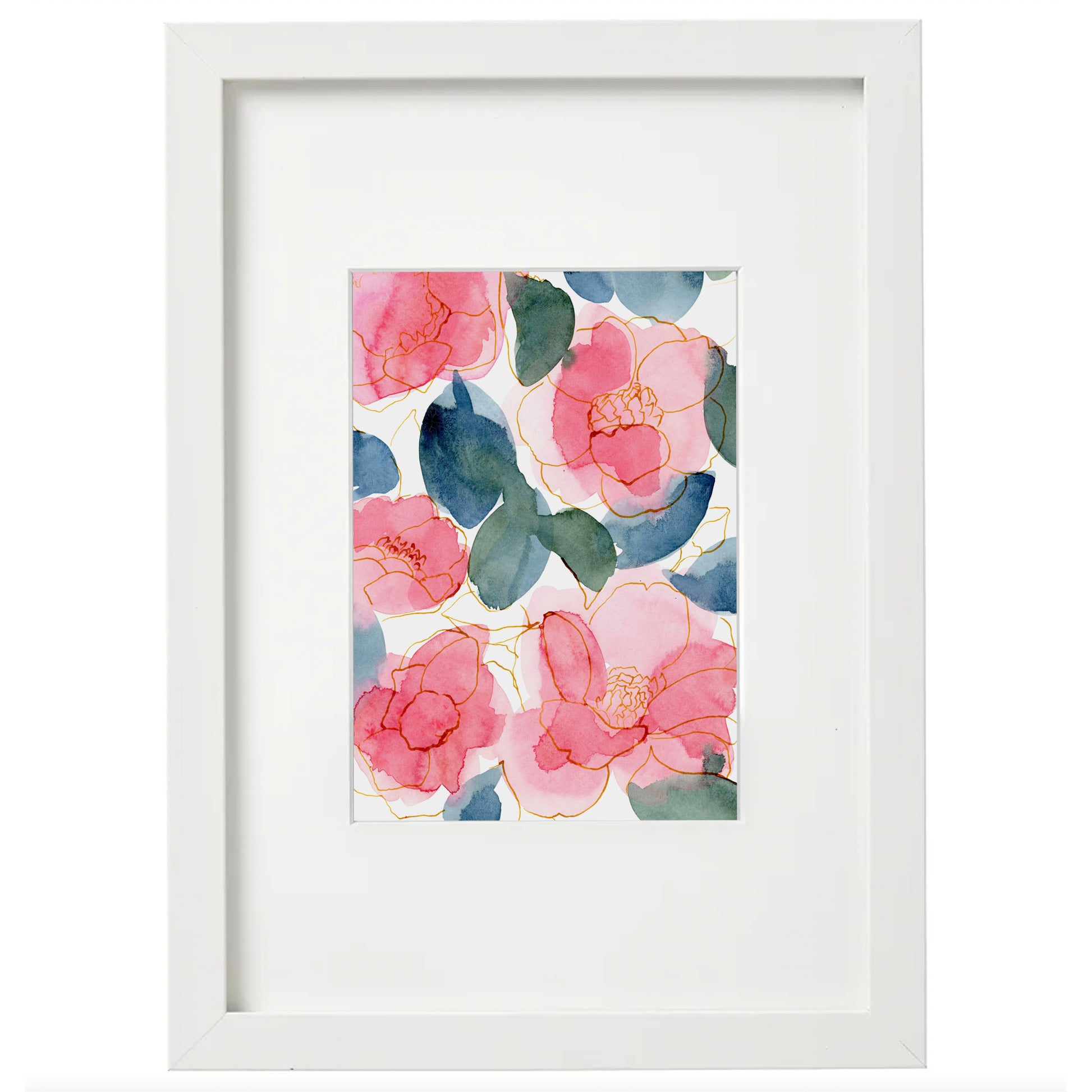 5x7 Framed Camillia Giclée Print