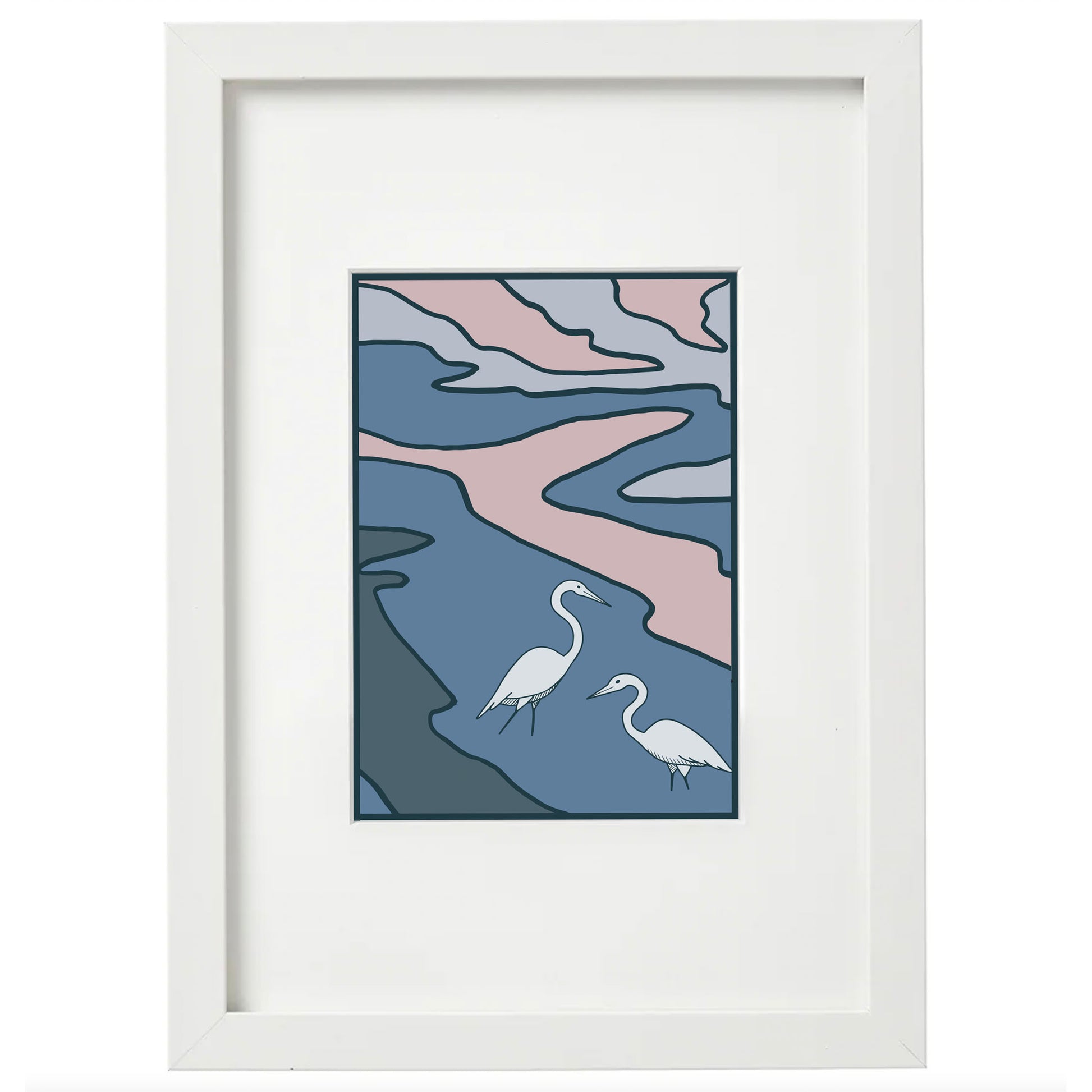5x7 Framed Egret (1 of 3) Giclée Print
