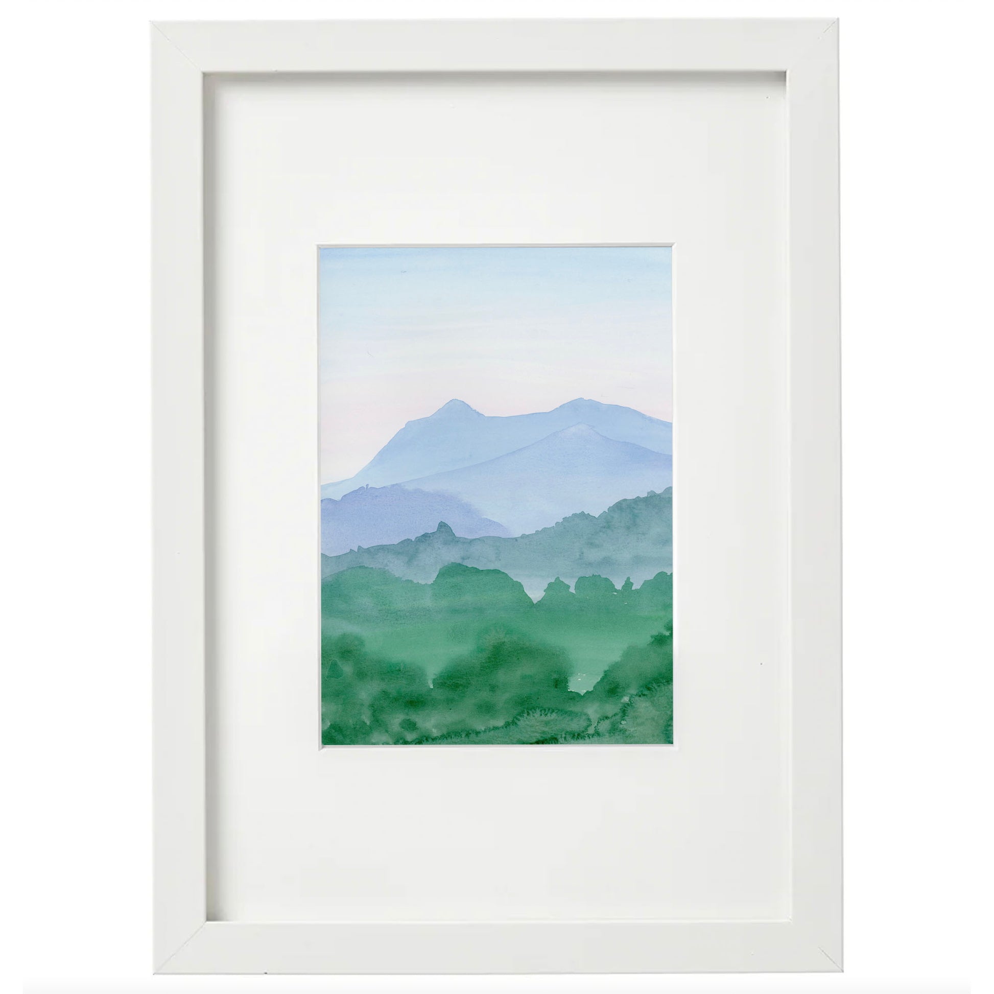 5x7 Framed Mt Tam Landscape Daytime Giclée Print