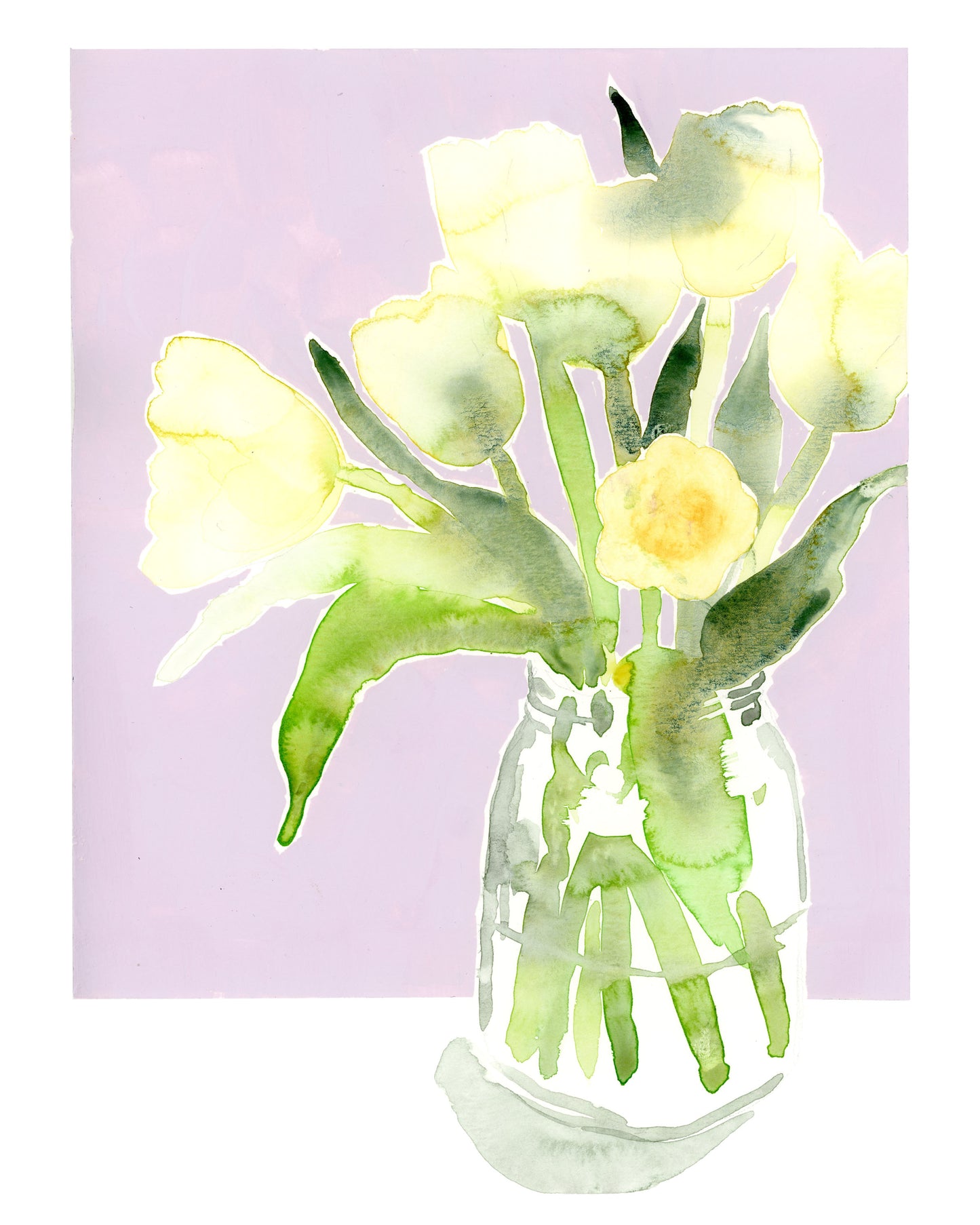 White Tulip Giclée Print